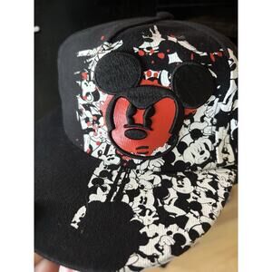 Mickey Mouse Baseball Hat Cap Embroidered Fitted Disney Parks Youth 54-57 cm